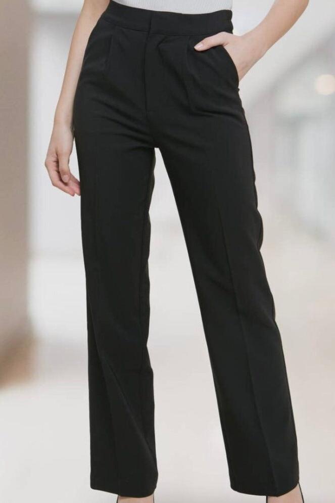Black Pleated Dress Pants - Calla Lily Cosmetics + CL kids