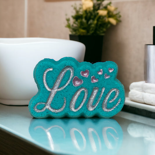 Love Bath Bomb - Teal - Calla Lily Cosmetics + CL kids