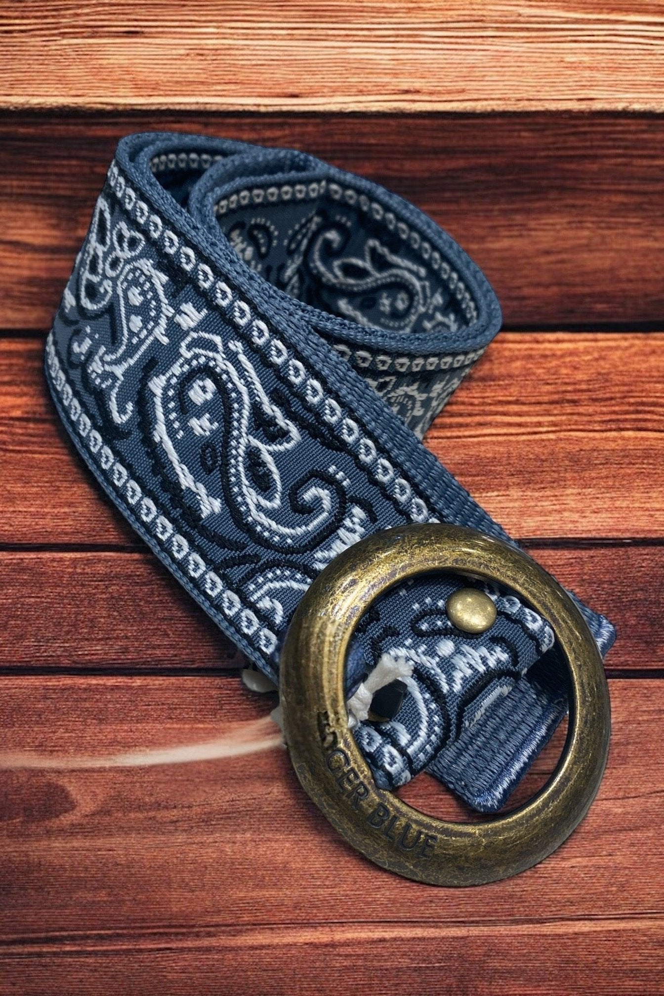 Paisley Please In Denim Belt - Calla Lily Cosmetics + CL kids