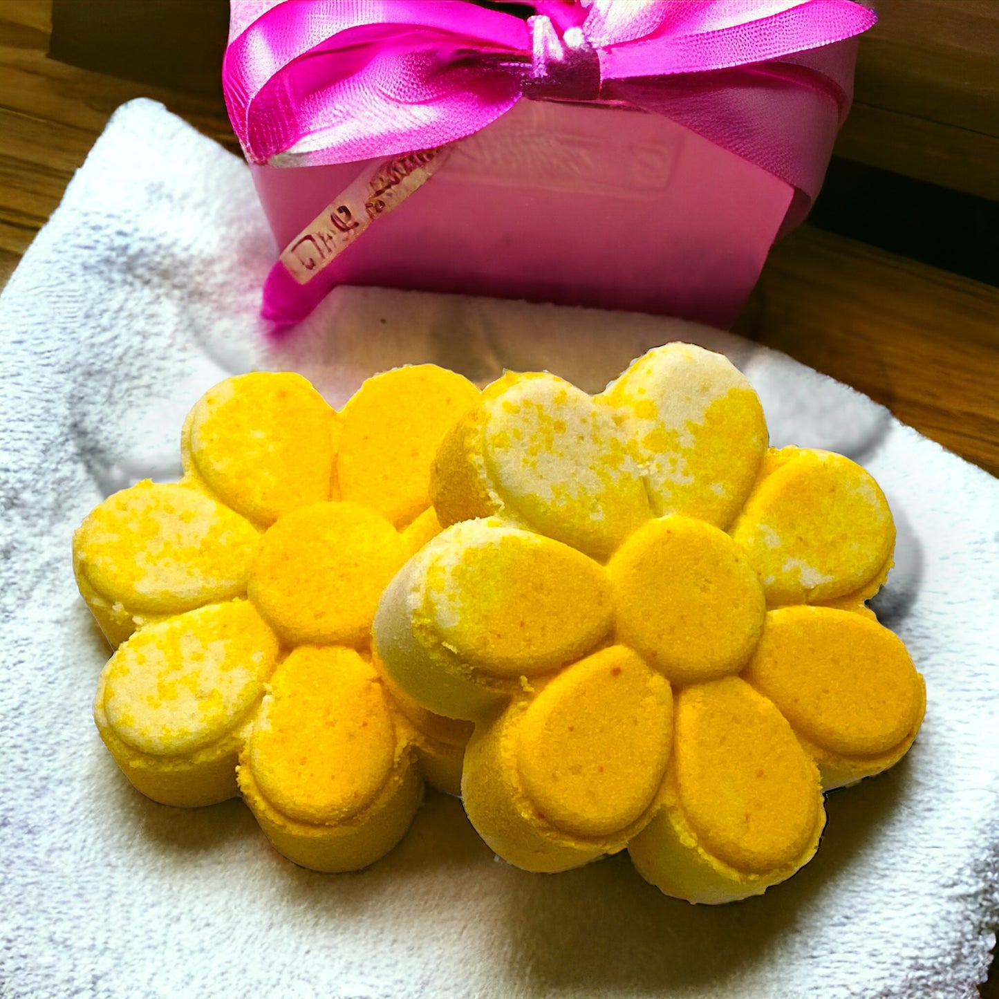 Sugared Lemon Flower Bath Bomb - Calla Lily Cosmetics + CL kids