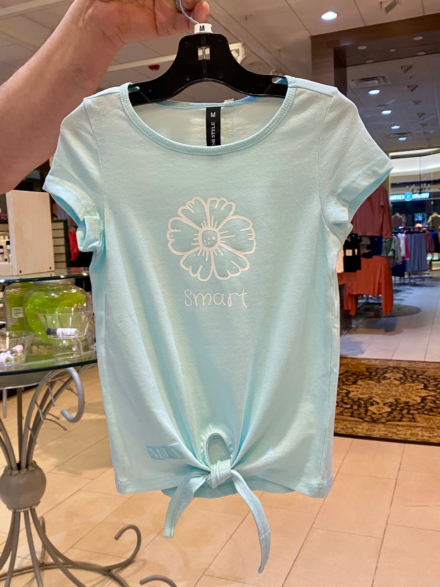 Girl’s Knot Tee - Light Blue - Calla Lily Cosmetics + CL kids