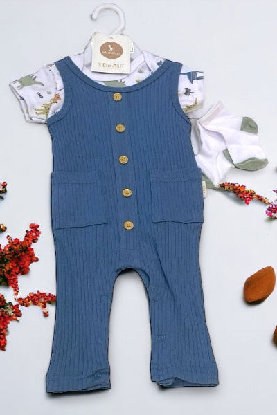 Light Blue Baby Dino Jumper - Calla Lily Cosmetics + CL kids