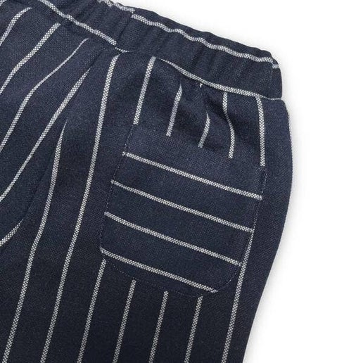 Pinstripe Jersey Pants Navy - Calla Lily Cosmetics + CL kids