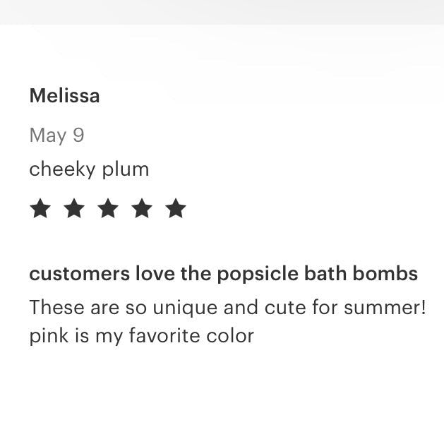 Popsicle Bath Bomb - Pink - Calla Lily Cosmetics + CL kids