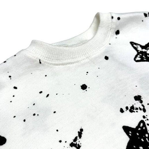 Star Sweatshirt White - Calla Lily Cosmetics + CL kids