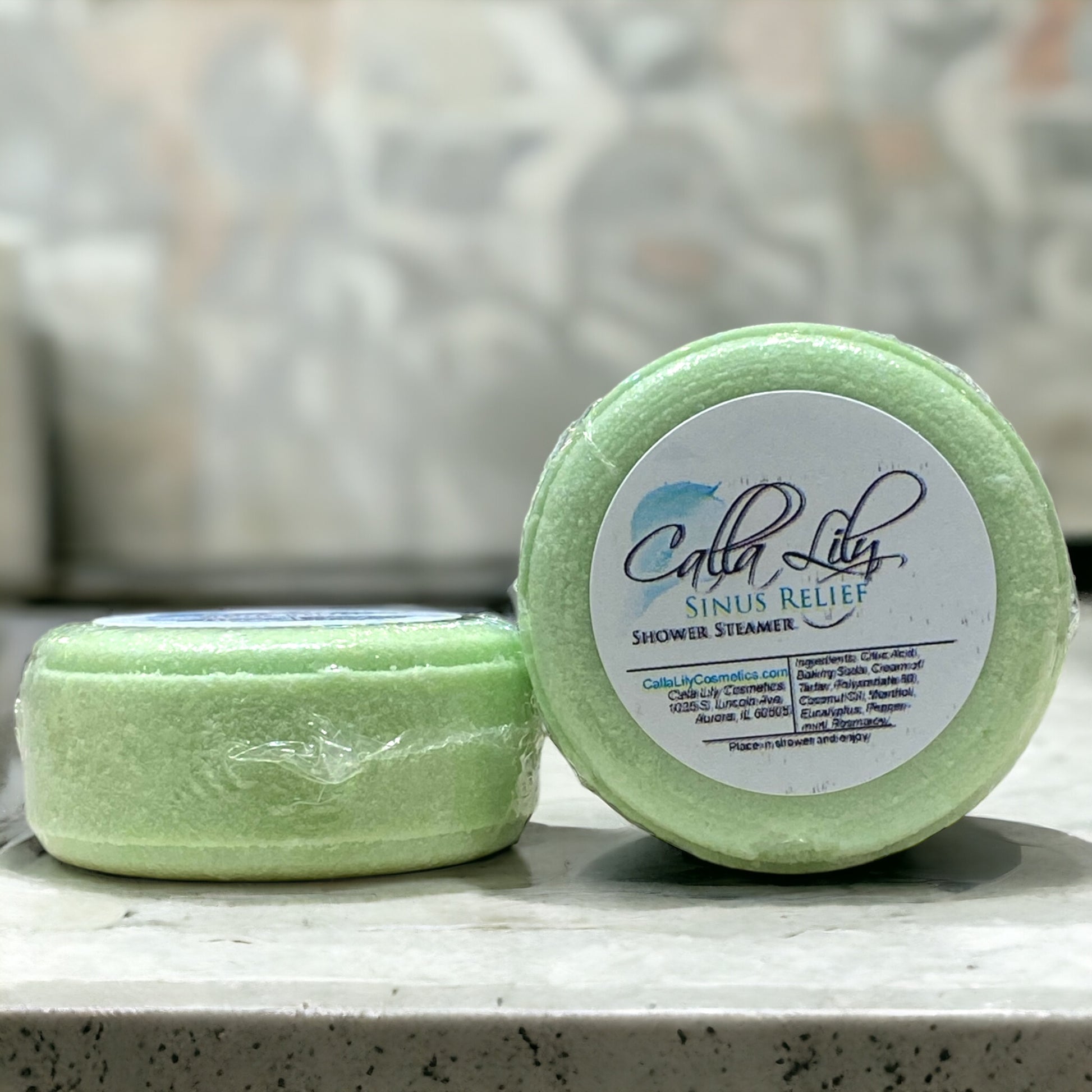 Sinus Relief Shower Steamer - Calla Lily Cosmetics + CL kids