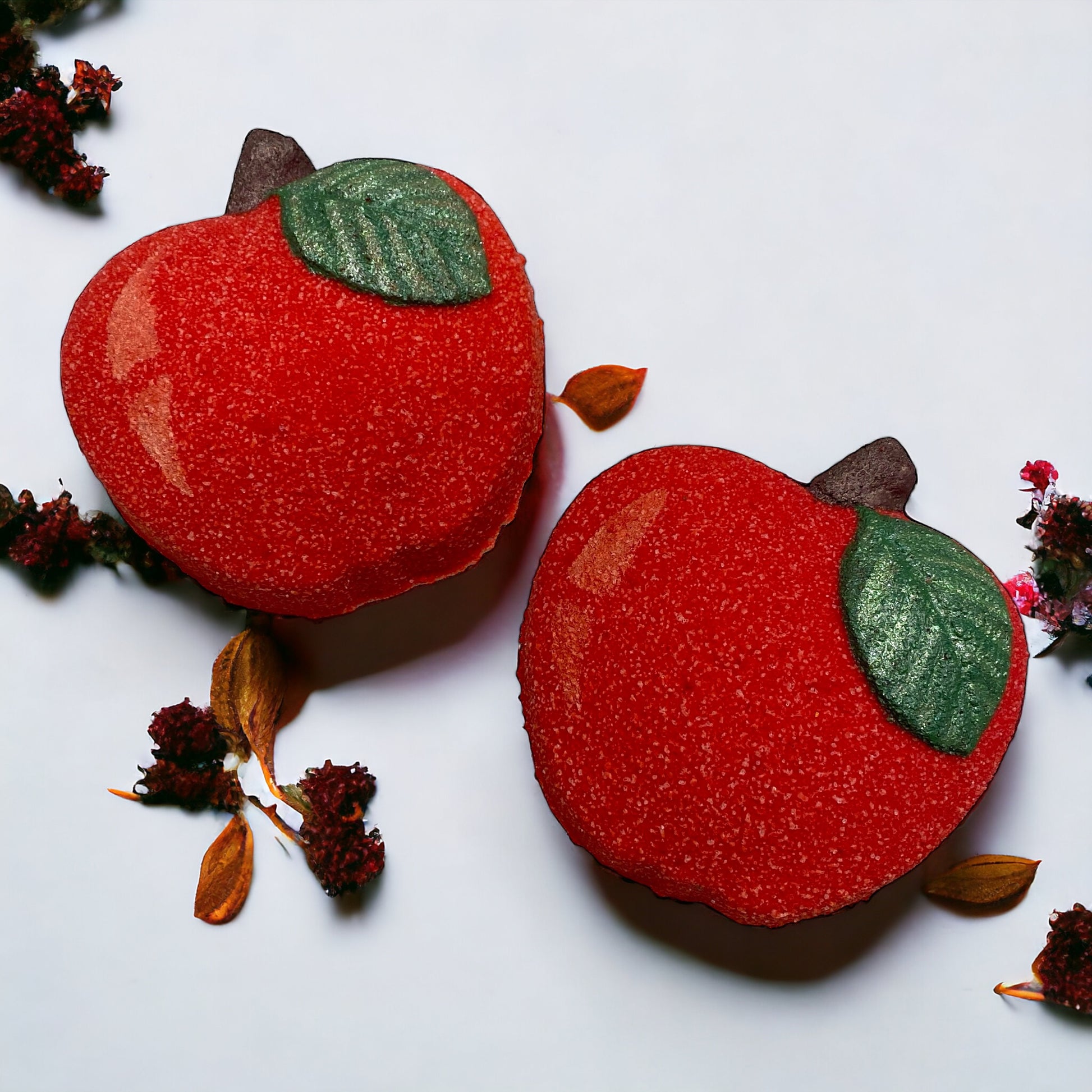 Red Apple Bath Bomb - Calla Lily Cosmetics