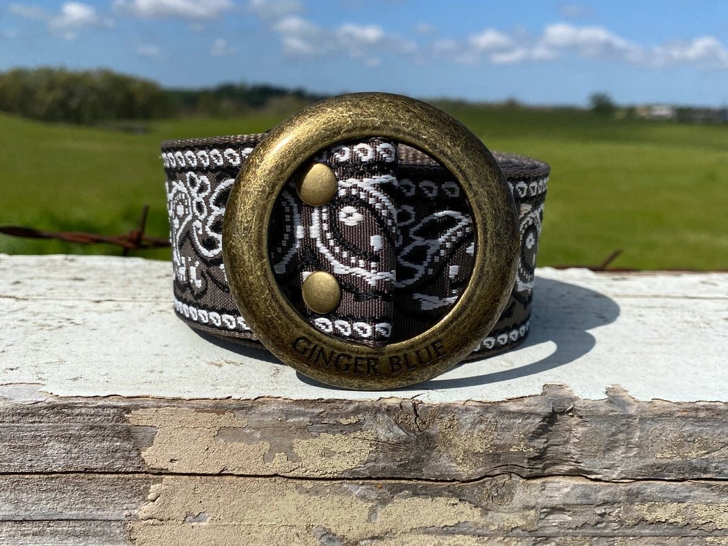 Paisley Please Greige Belt - Calla Lily Cosmetics + CL kids