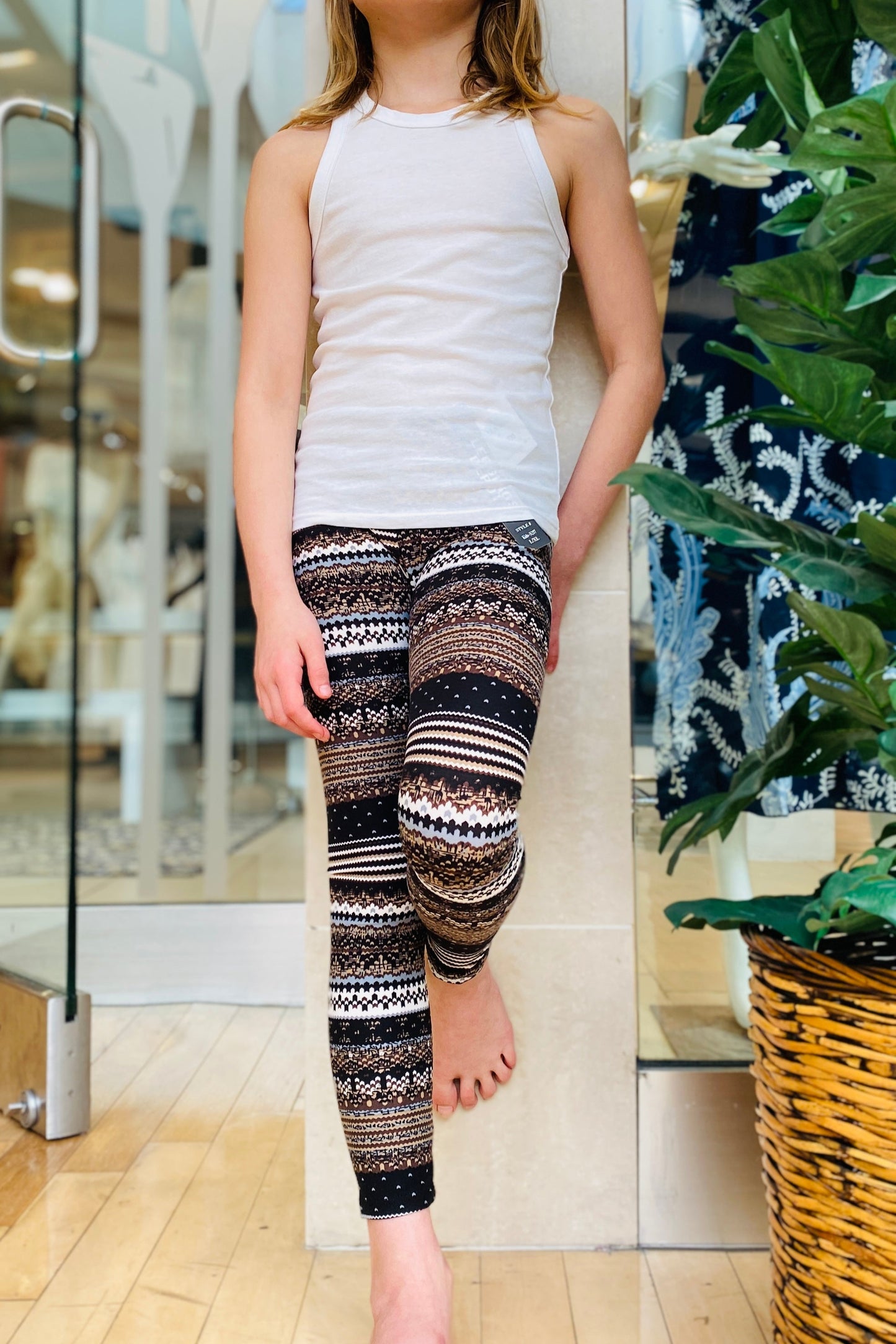 Kids Native Print Leggings - Calla Lily Cosmetics + CL kids