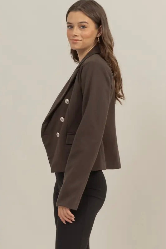 Double Breasted Fitted Jacket - Calla Lily Cosmetics + CL kids