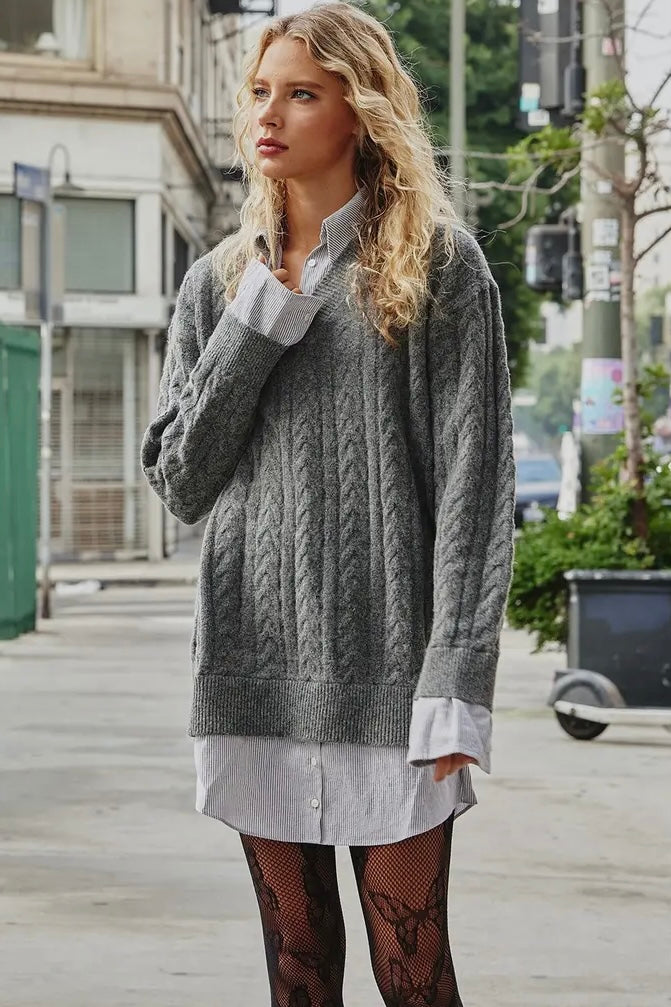 Grey Sweater Dress/Tunic - Calla Lily Cosmetics + CL kids