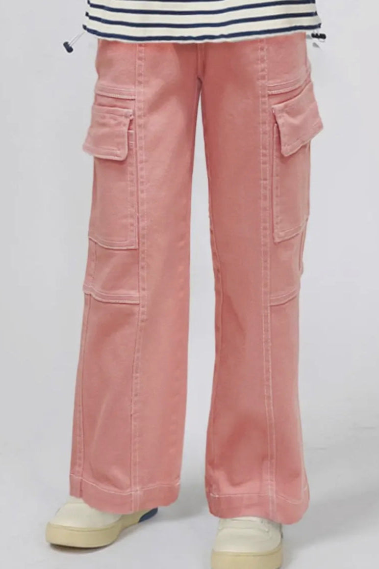 Bonnie Bianca Pink Cargo Jeans