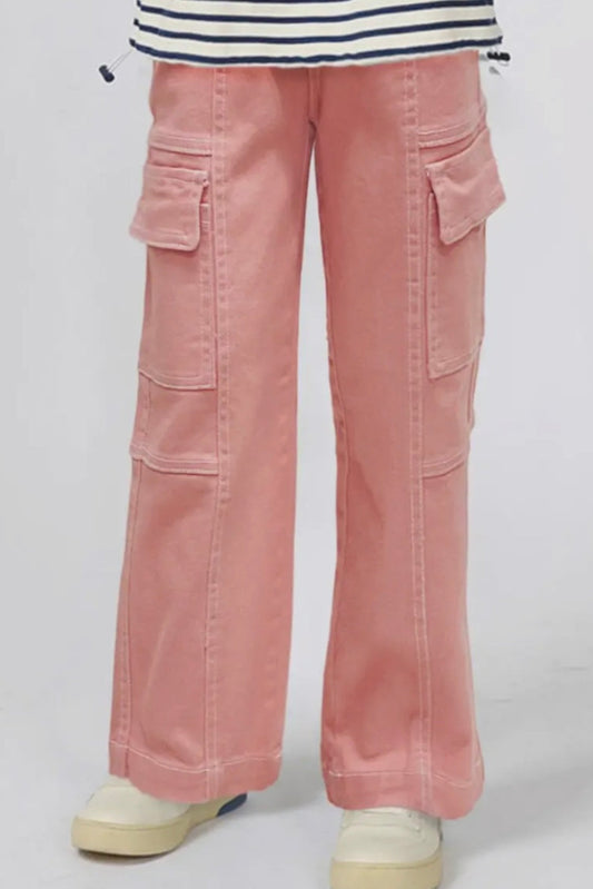 Bonnie Bianca Pink Cargo Jeans