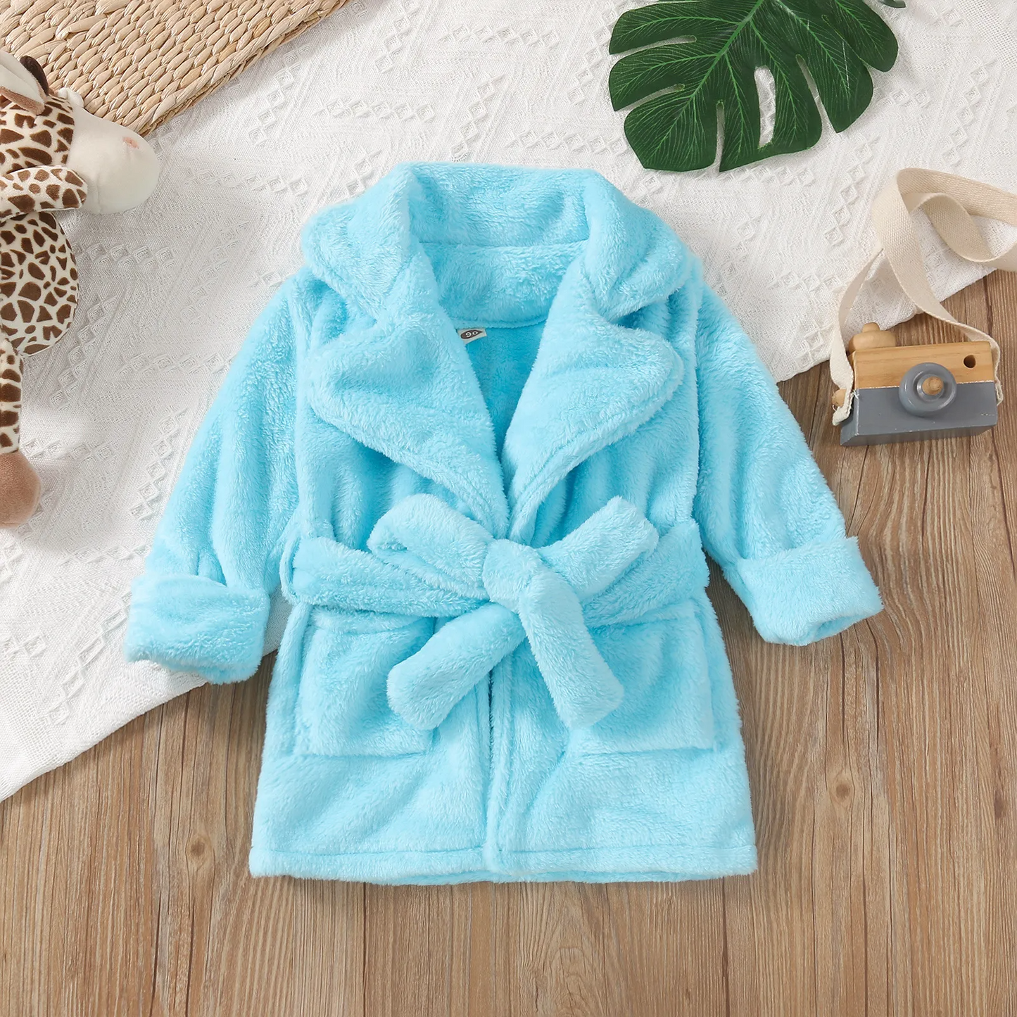 Bluew Toddler Robe soft and fluffy