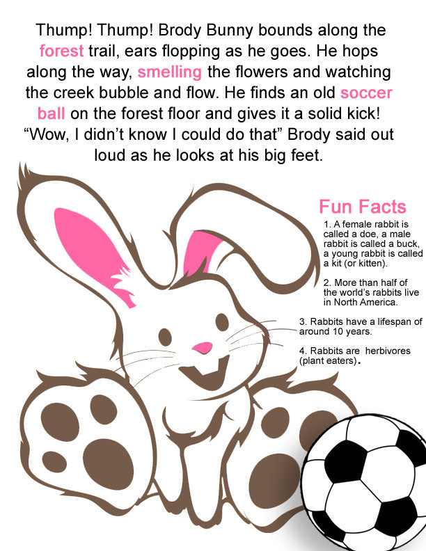 Brody Bunny's Fantastic Coloring Sheet