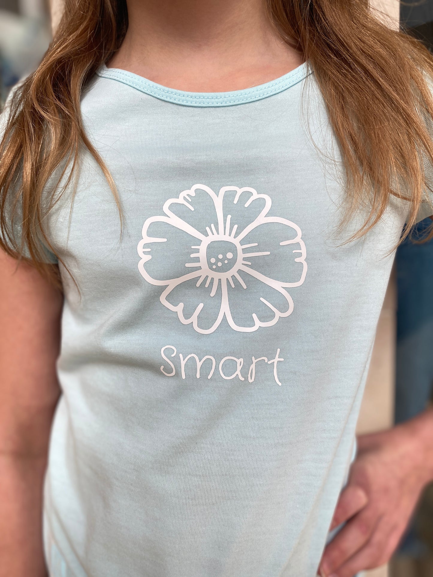 Girl’s Knot Tee - Light Blue - Calla Lily Cosmetics + CL kids