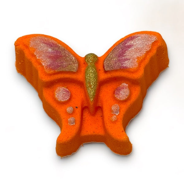 Butterfly Bath Bomb - Orange - Calla Lily Cosmetics + CL kids