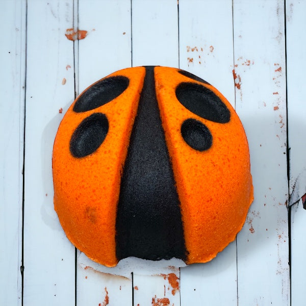 Lady Bug Bath Bomb - Orange - Calla Lily Cosmetics + CL kids