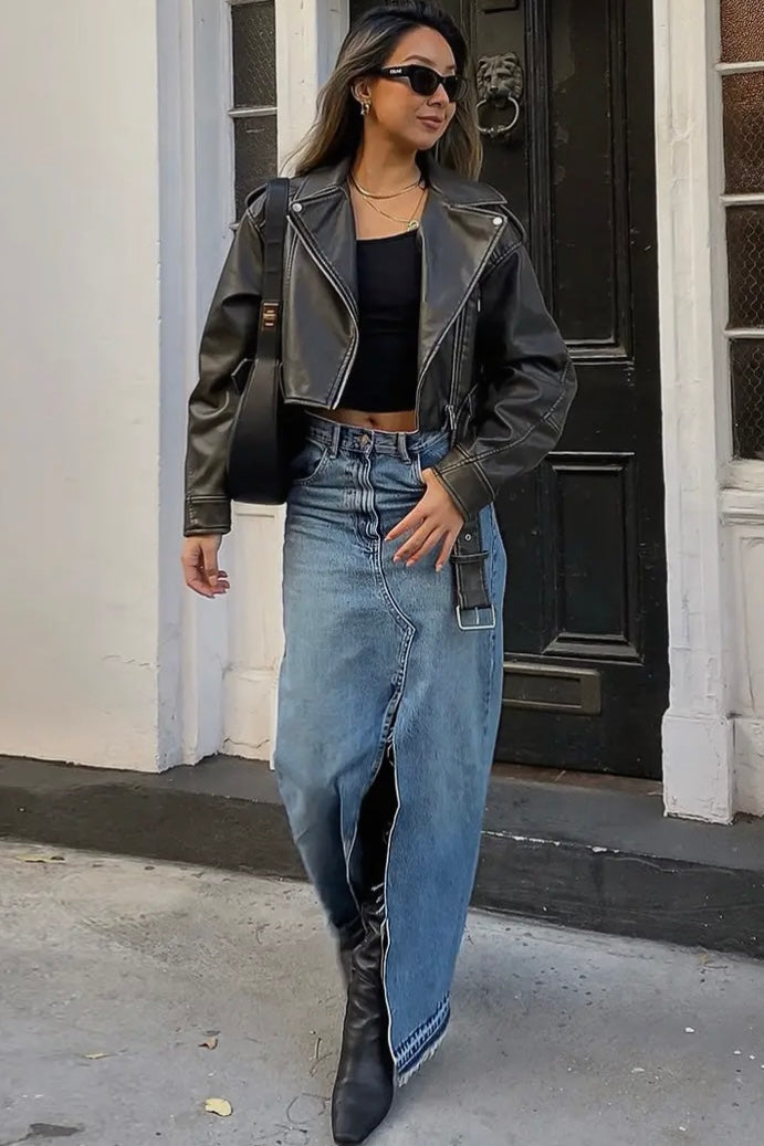 Long Denim Skirt - Calla Lily Cosmetics + CL kids