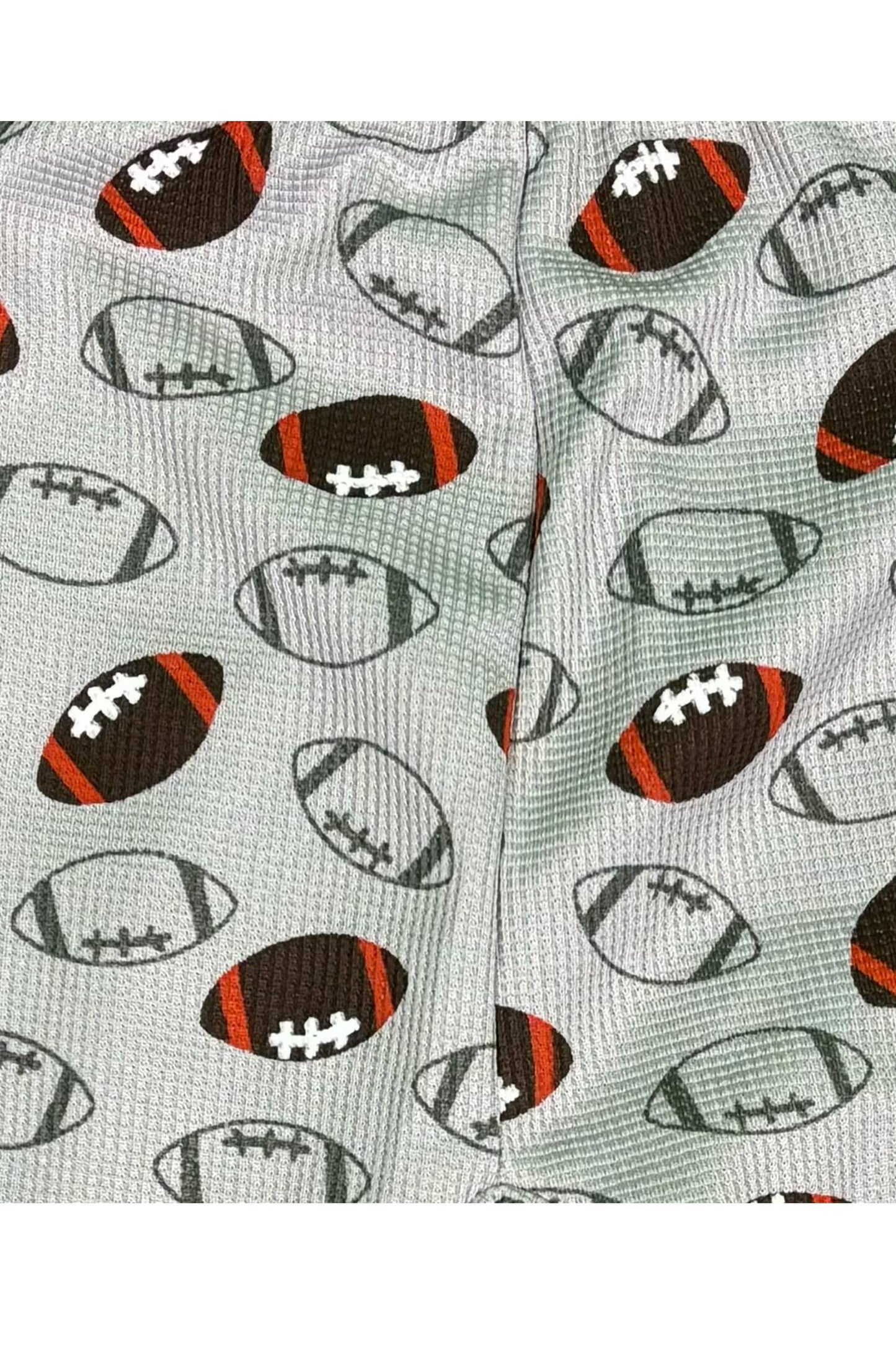 Football pattern on a white background