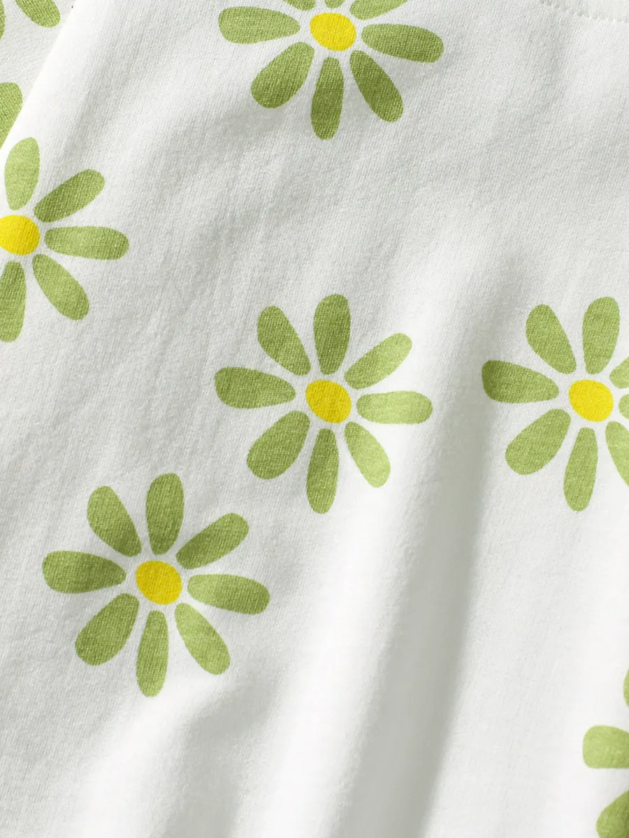 Green Flower Sweatshirt/Legging Set - Calla Lily Cosmetics + CL kids