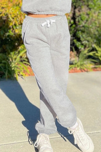 Tween Grey Sweatpants - Calla Lily Cosmetics + CL kids