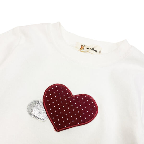 Long Sleeve Heart Top - Calla Lily Cosmetics + CL kids