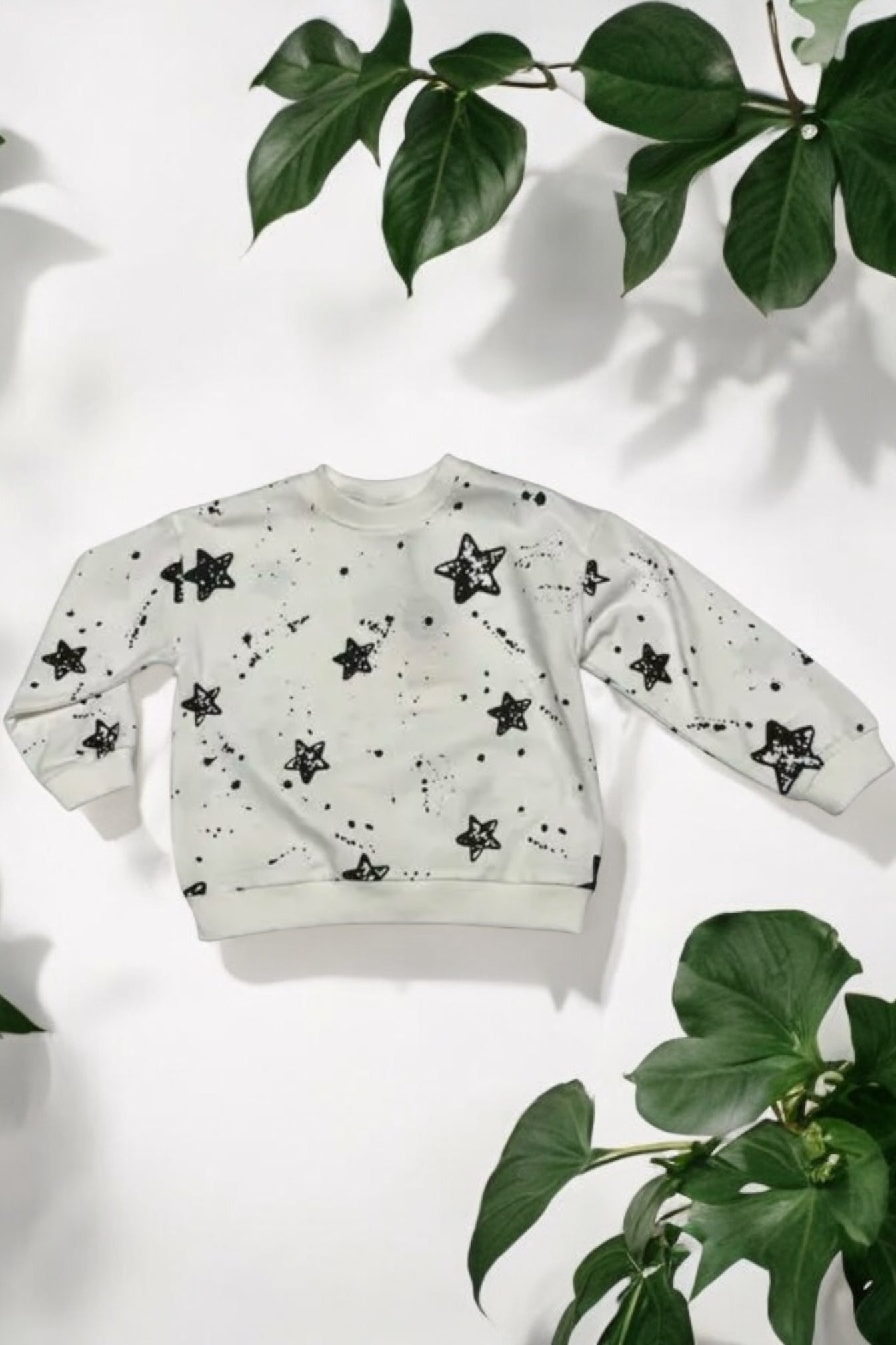 Star Sweatshirt White - Calla Lily Cosmetics + CL kids