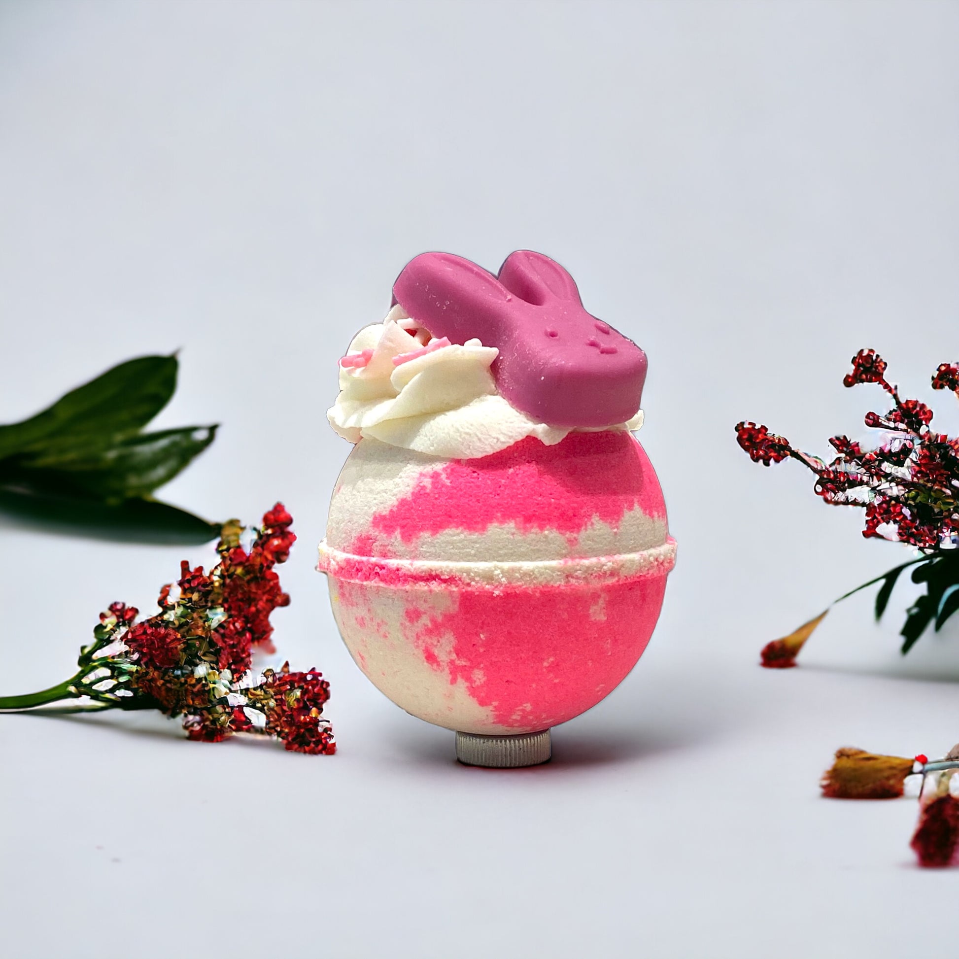 Bubbly Ball Bath Bomb - Pink & White | CL kids