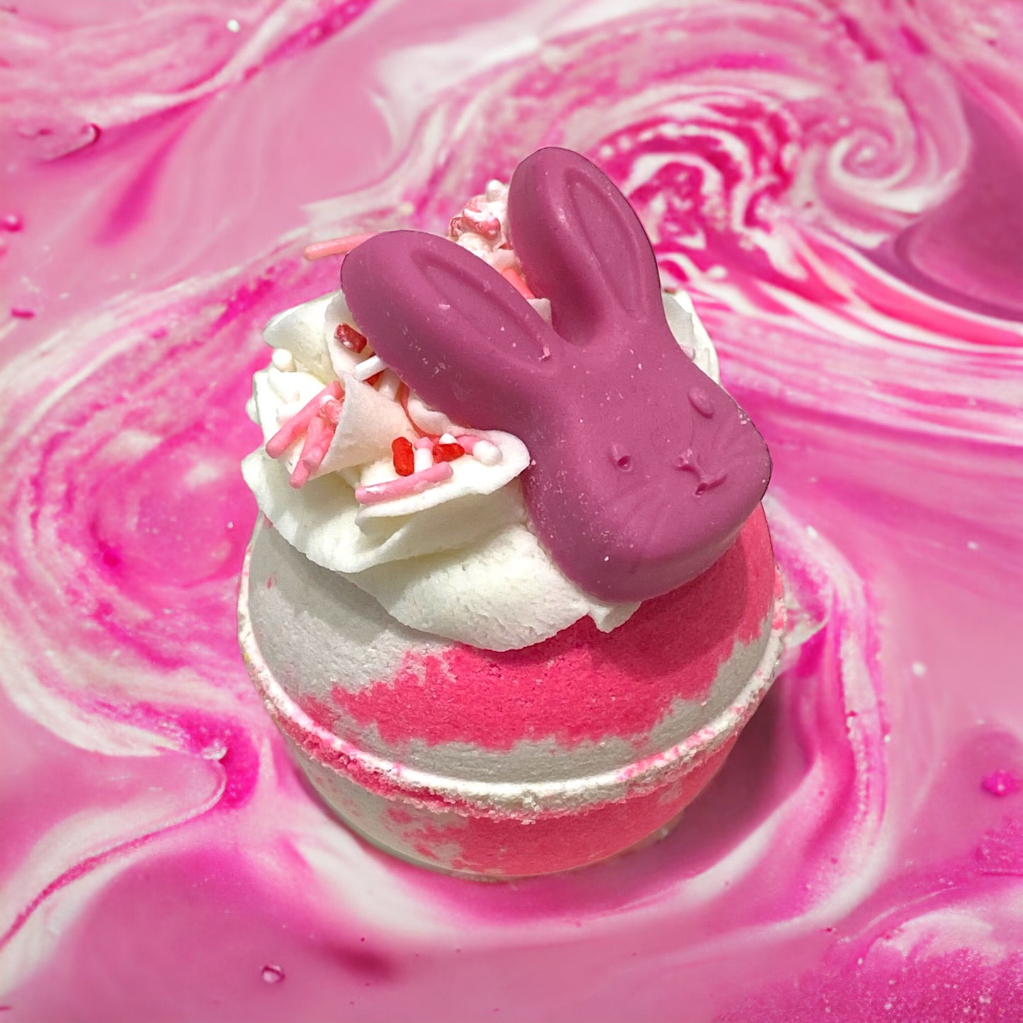 Bubbly Ball Bath Bomb - Pink & White | CL kids