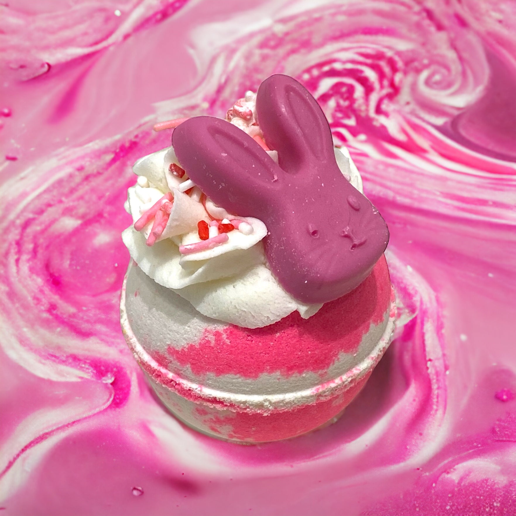 Bubbly Ball Bath Bomb - Pink & White | CL kids