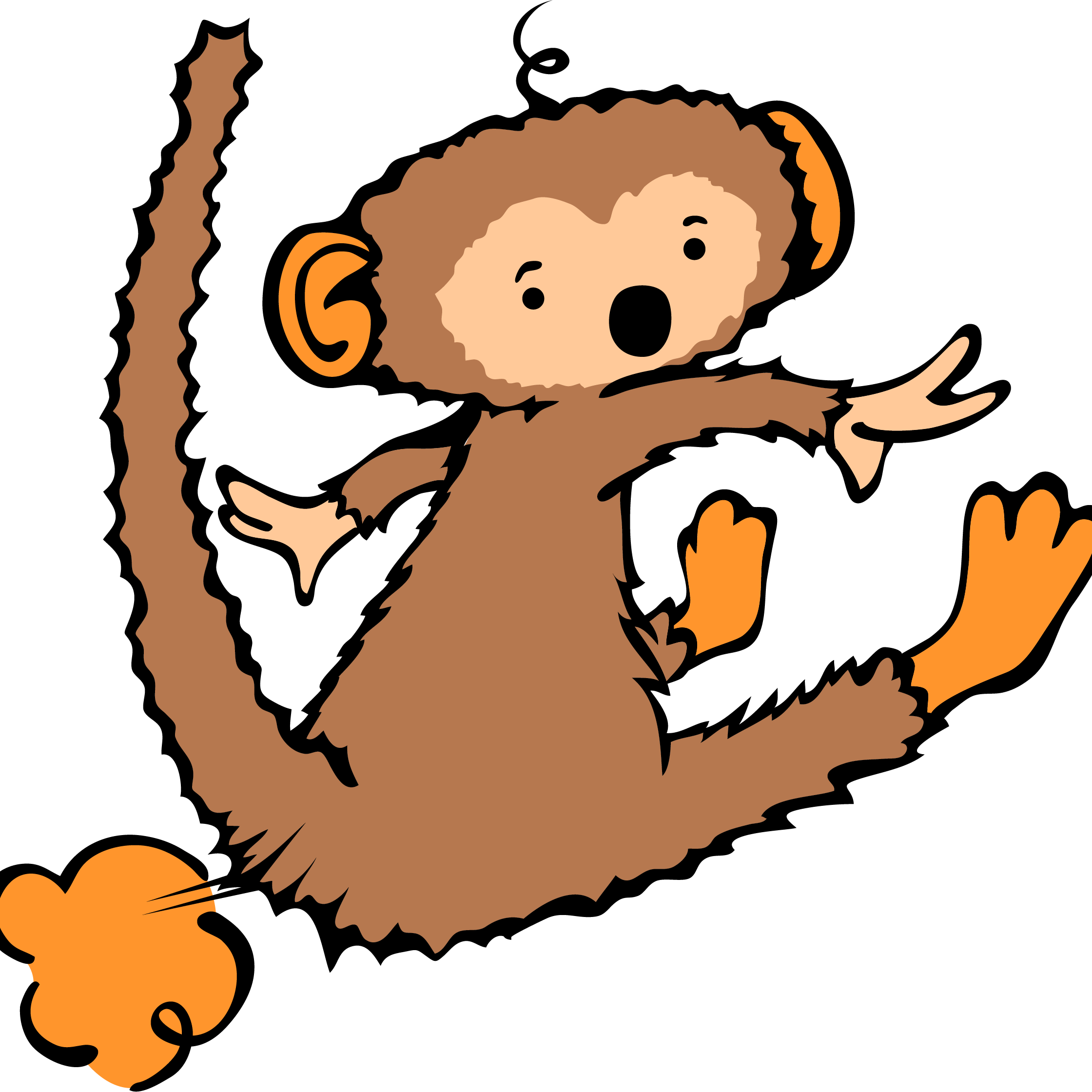 Milo Monkey Character Monkey Farts