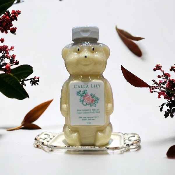 Honey Infused Body Wash - Sunflower Fields - Calla Lily Cosmetics + CL kids
