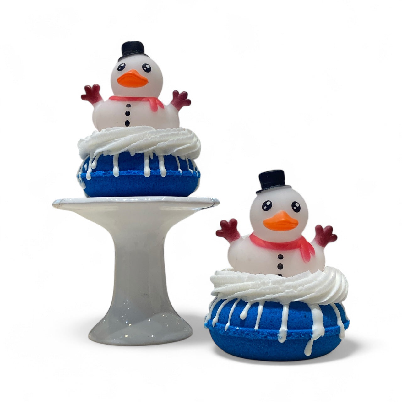 Snowman Duckie Donut Bath Bomb