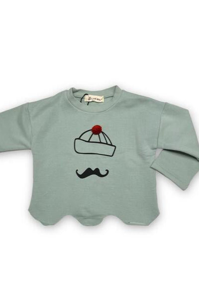 *LITTLE WHO* Pom Beanie Scallop Trim Top - Calla Lily Cosmetics + CL kids