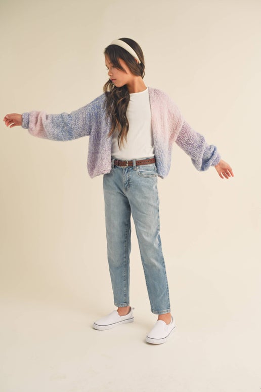 Rainbow Ombre' Cardigan - Calla Lily Cosmetics + CL kids