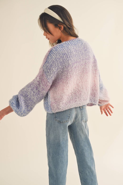 Rainbow Ombre' Cardigan - Calla Lily Cosmetics + CL kids