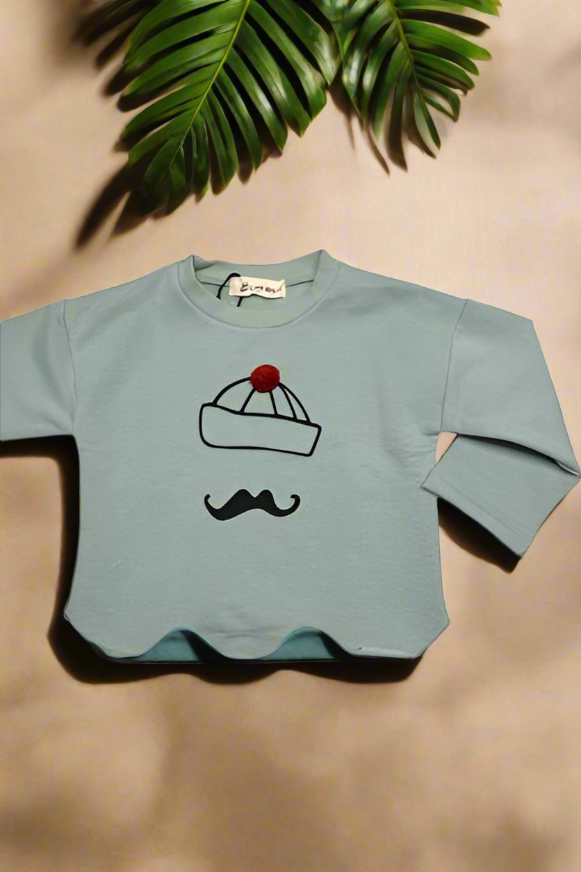 *LITTLE WHO* Pom Beanie Scallop Trim Top - Calla Lily Cosmetics + CL kids