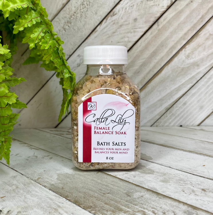 Female Balance Bath Salts - Calla Lily Cosmetics + CL kids