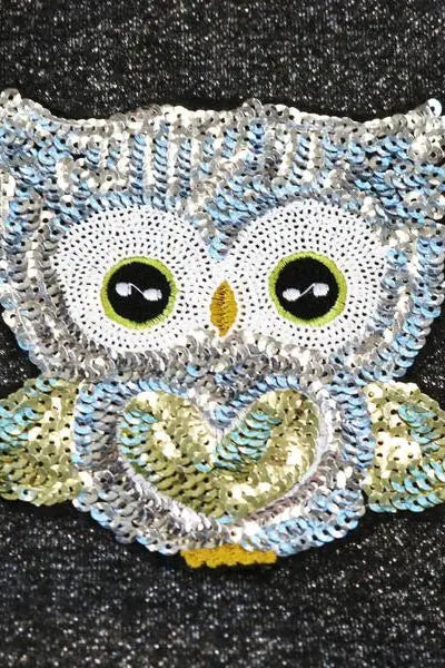 Sequin Owl Sweatshirt - Calla Lily Cosmetics + CL kids
