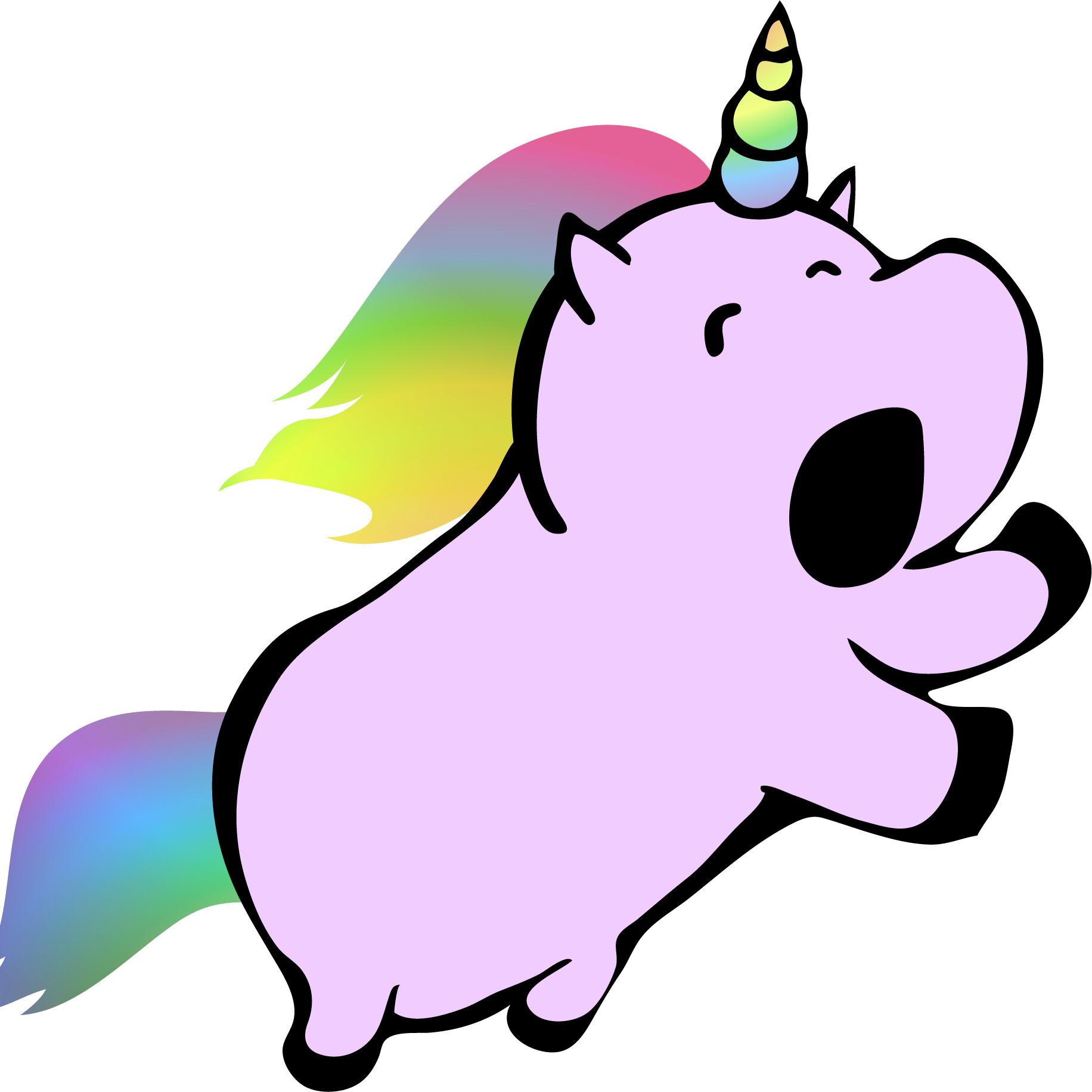 Ursa Unicorn Character Unicorn Yawns
