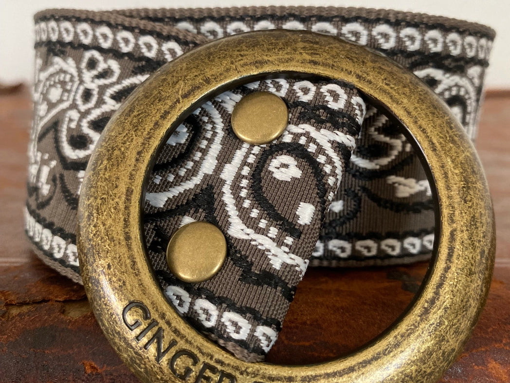 Paisley Please Greige Belt - Calla Lily Cosmetics + CL kids