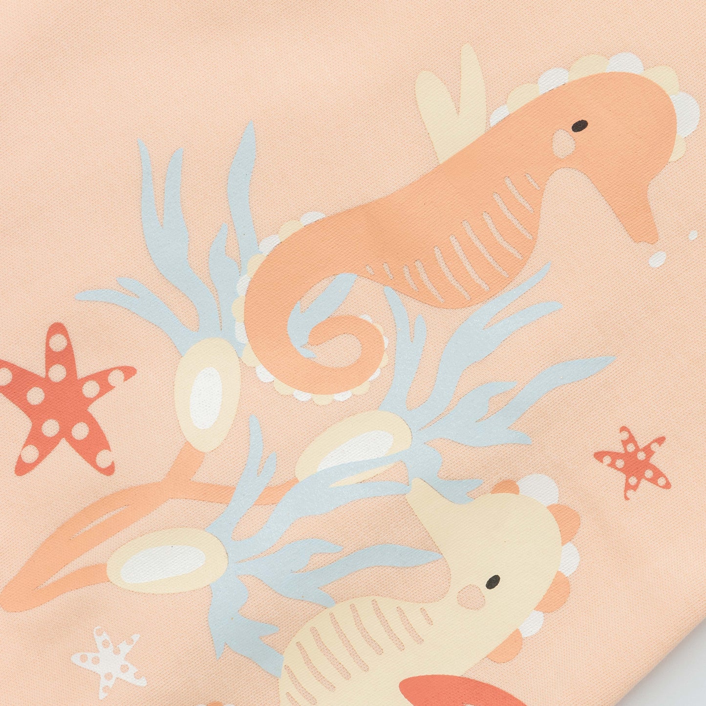 Peach Flick Seahorse and Crab Bodysuits 2pc Set