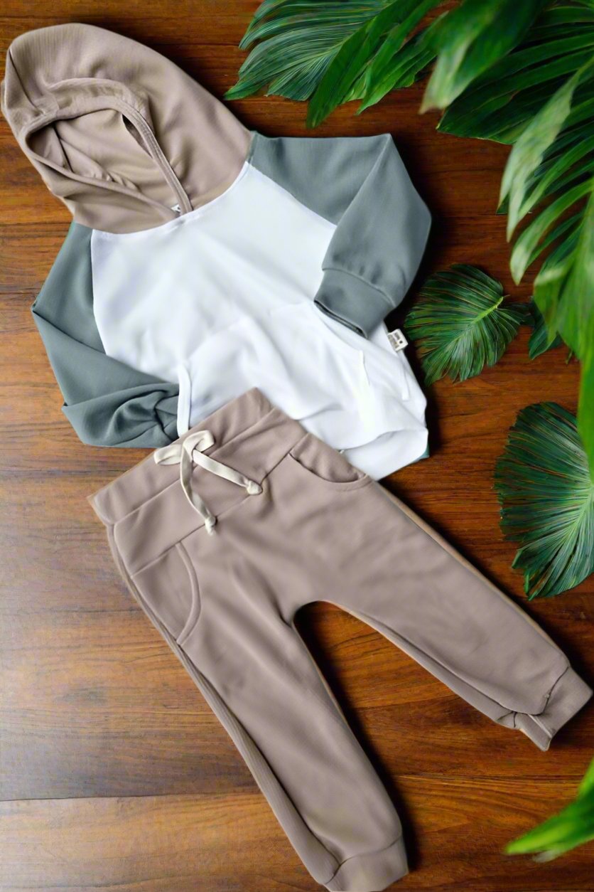 Boys Color-Block Hoodie Set - Calla Lily Cosmetics + CL kids