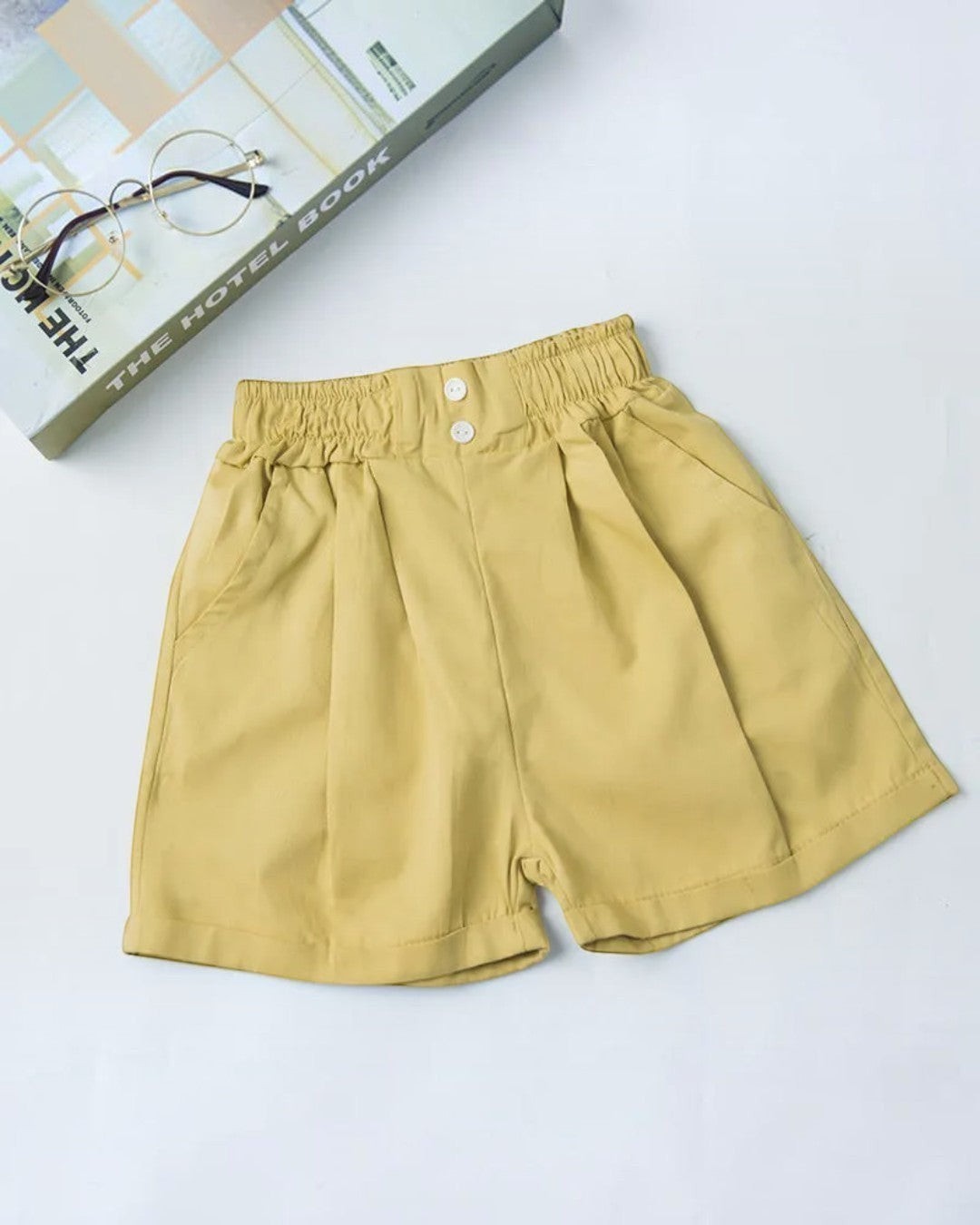 Tween Shorts with Ruffled Waistband