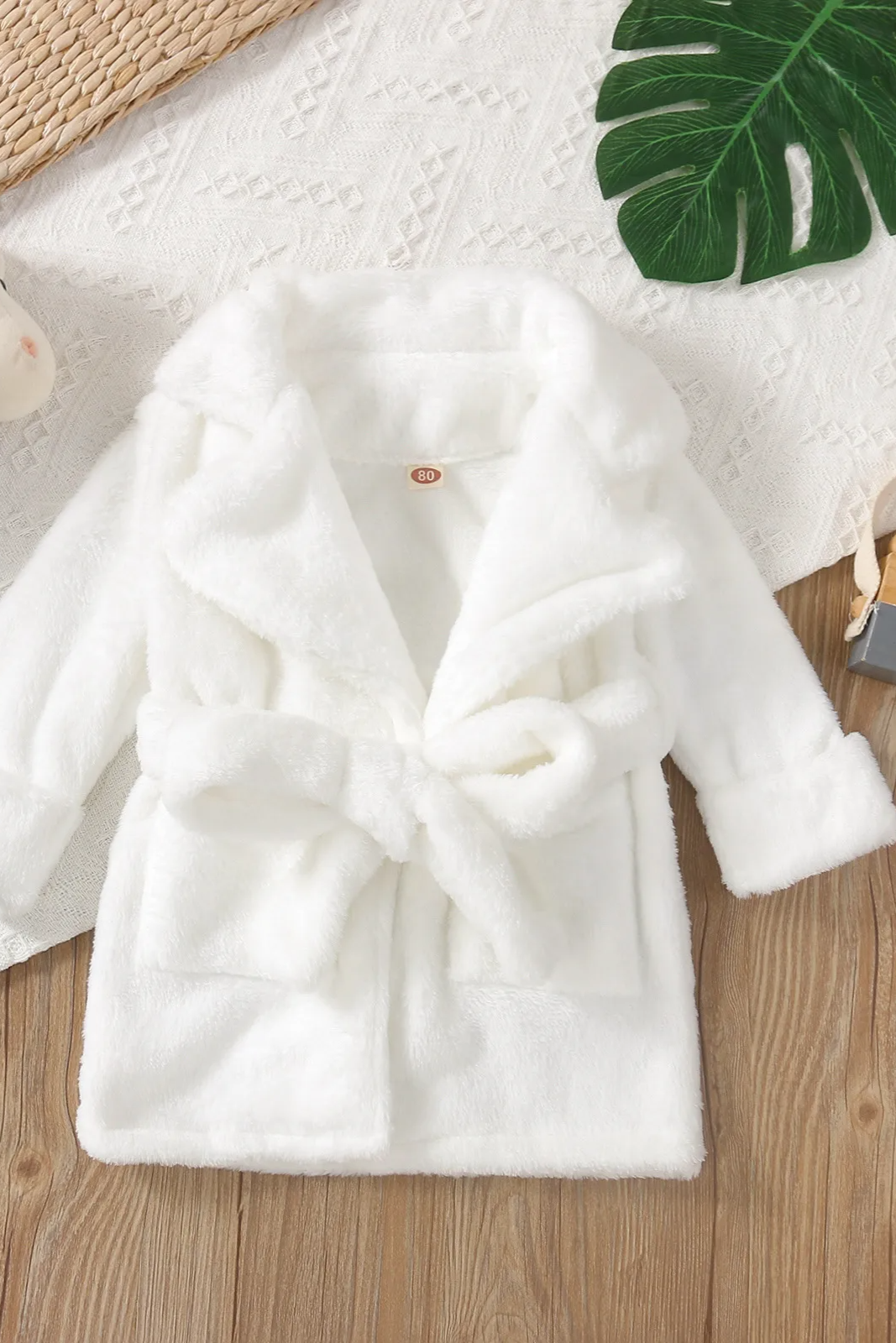 White Super Soft Toddler Robe - Calla Lily Cosmetics + CL kids