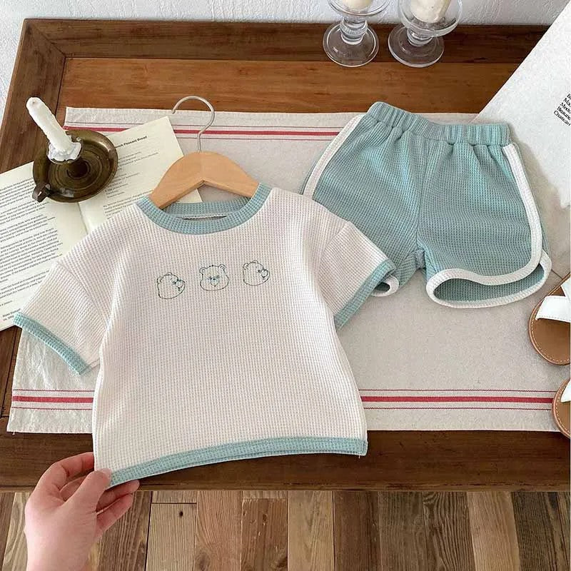 Mint 2pc Short Sleeve T-Shirt Shorts Sets