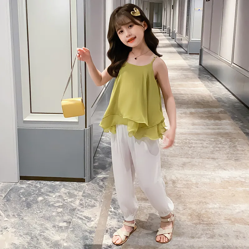 Green Flowy Tank and Pant Set - Calla Lily Cosmetics + CL kids
