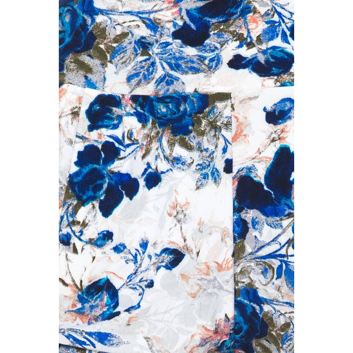 Blue Flower Harem Shorts