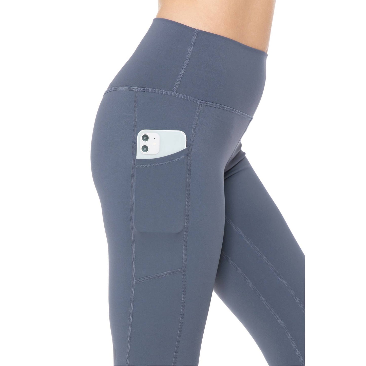 Nylon Activewear Solid Leggings